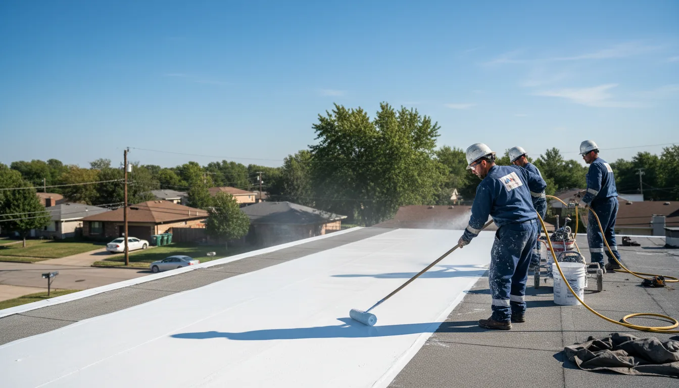 Commercial roof coating in Essex, IA near me